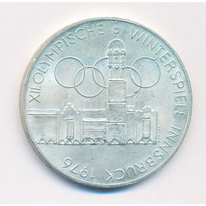 Ausztria 1975. 100Sch Ag Téli Olimpia Innsbruck T:2 Austria 1975. 100 Schilling Winter Olympics Innsbruck ...