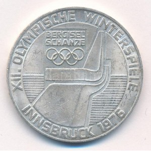 Ausztria 1976. 100Sch Ag Innsbruck - XII. téli olimpia / Lesikló sánc T:2 Austria 1976. 100 Schilling Ag ...