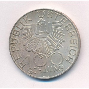 Ausztria 1979. 100Sch Ag 700 éves a Wiener Neustadt-i dóm T:1- patina Austria 1979. 100 Schilling Ag ...