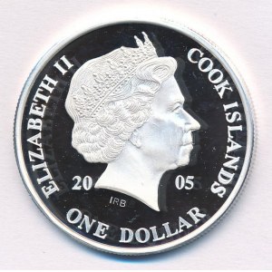 Cook-szigetek 2005. 1$ ezüstözött sárgaréz Ázsia történelme - Hongkong visszakerül Kínához kapszulában...