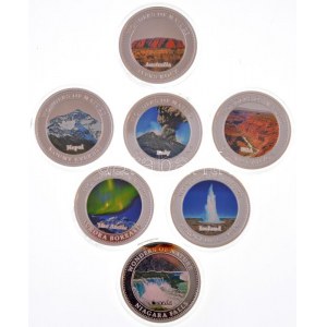 Cook-szigetek 2009. 1$ A természet csodái ezüstözött multicolor Cu-Ni (7xklf) T:PP egyiken patina Cook Islands 2009...