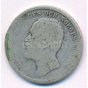Svédország 1897. 1K Ag II. Oszkár T:3 Sweden 1897. 1 Krona Ag Oscar II C:F Krause KM#760