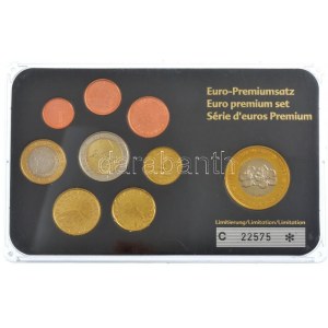 Szlovénia 2007. 1c-2E (8xklf) forgalmi sor + 2003. 1E próbaveret műanyag tokban T:1 Slovenia 2007. 1 Cent - 2 Euro ...