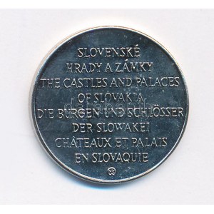 Szlovákia DN Körmöci vár kétoldalas fém emlékérem kapszulában (25mm) T:1- Slovakia ND Kormoci Castle two...