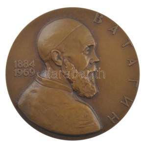 Szovjetúnió 1986. Vasily Vatagin 1884-1969 kétoldalas bronz emlékérem (60mm) T:1- Soviet Union 1986. ...