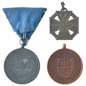 1916. Károly-csapatkereszt ezüstözött Zn kitüntetés mellszalag nélkül + 1940. ...