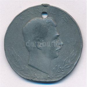 1918. Sebesültek Érme Zn kitüntetés mellszalag nélkül. Szign.: R. Placht (38mm) T:2 ly., ph. Hungary 1918. ...