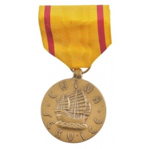 Amerikai Egyesült Államok DN Kínai szolgálat / Tengerészgyalogság bronz kitüntetés mellszalagon T:1- USA ND ...