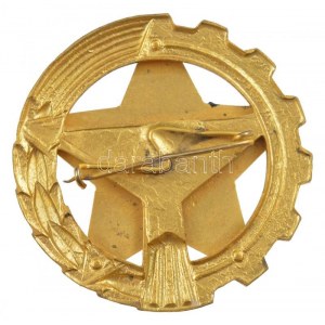 ~1960-1970. Kiváló Földműves Szövetkezeti Dolgozó zománcozott, aranyozott bronz kitüntető jelvény, eredeti tokban T:1...
