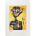 Jean-Michel Basquiat (1960-1988) Ofszet litográfia, papír, jelzett a nyomaton, 