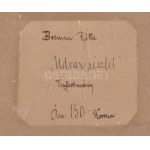 Boemm Ritta (1868-1948): Udvar, 1910 körül. Akvarell, karton. Jelezve balra lent...