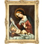 id. Czene Béla (1886-1944 körül), Carlo Dolci (1616-1686) után: Madonna a kisdeddel. Olaj, vászon. Jelezve jobbra lent...