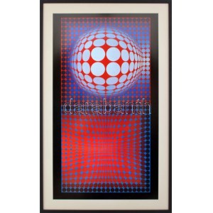 Vasarely Victor (1908-1997): VP-Host, 1970-72. Heliogravűr, papír. Neuchatel, Éditions du Griffon kiadása...