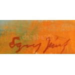 Egry József jelzéssel: Vízparti táj. Akvarell, pasztell, papír, Kissé sérült. Üvegezett fakeretben. 43x60 cm...