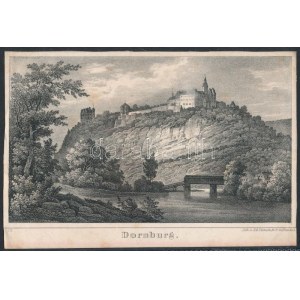 cca 1840 Dornburg litográfia 18x12 cm