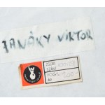 Janáky Viktor (1933-1999): mázas kerámia, retro, falidísztál, kézzel festett, jelzett, hibátlan...