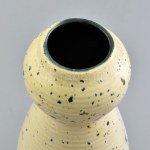 Ritka Tófej kerámia váza, jelzés nélkül, m: 26 cm