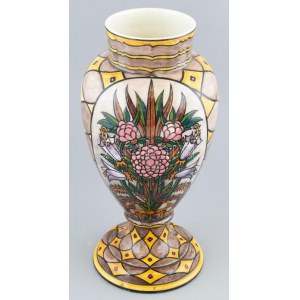 Borszéky Frigyes (1880-1955): Art Deco váza. 1915-20 körül. Hkorának megfelelő állapotban, m: 37 cm, jelzett...