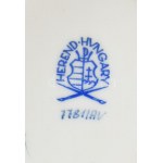 Herendi Apponyi mintás porcelán tálka, kézzel festett, jelzett, kis kopásnyomokkal, 9,5×7,5 cm