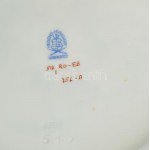 Herendi Rothschild mintás porcelán tál, kézzel festett, jelzett, hibátlan, d: 19 cm