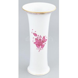 Herendi Apponyi mintás váza. Kézzel festett, jelzett, hibátlan 34 cm