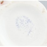 2db Herendi Viktória mintás vázácska. Kézzel festett, jelzett, kis kopásokkal. 7 cm