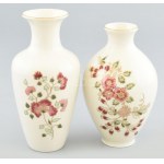 2 db Zsolnay porcelán váza. Kézzel festett, jelzett, hibátlan. 15 cm, 17 cm