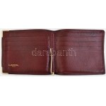 LANCEL Paris bőr pénztárca, szép, megkímélt állapotban, 10x12 cm