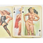 Retró erotikus, pin-up franciakártya, 2 pakli