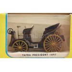 4 db játékautó: csehszlovák Tatra President 1897, Rolls-Royce és Wanderer Phaeton oldtimer autók + Shell V...
