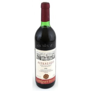 1996 Aliscavin Szekszárdi Cabernet Franc. Pincében, szakszerűen tárolt, bontatlan palack száraz vörösbor, 12,5%, 0,75 l...
