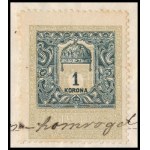 Tomor 1909 Születési anyakönyvi kivonat 1K okmánybélyeggel
