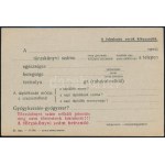 cca 1930 M. kir. állami gyermekmenhely levelezőlap, kitöltetlen