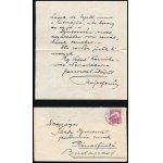 1929 Maróti Major Jenő (1871-1945) festőművész, grafikus autográf levele Sárdy Brutus (1892-1970) festőművész...