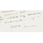 cca 1940 Vincent Korda (1897-1979) díszlettervező saját kézzel írt sorai Szolnay Sándor (1893-1950) festőművész részére...