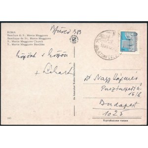 1983 Lékai László (1910-1986) esztergomi érsek, bíboros által aláírt képeslap