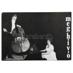 1978 Láng Etelka zongoraművész aláírása meghívón