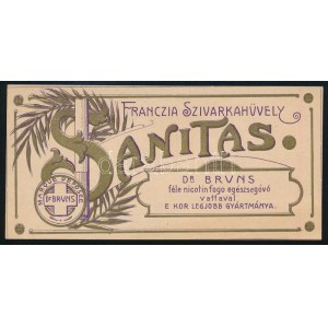 Sanitas francia szivarkahüvely számolócédula