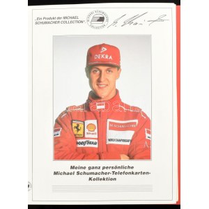 Michael Schumacher Collection. Exkluzív telefonkártya gyűjtemény, egyenkénti ismertetővel, kiadói gyűrűs berakóban...