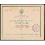 1872-1926 Meghívó táncvigalomra és zászlószentelésre, 2 db