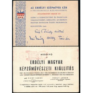 cca 1904-1940 4 db erdélyi témájú nyomtatvány...