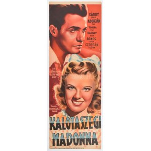 Kalotaszegi Madonna, 1943. Moziplakát (filmplakát, rácsplakát). Sárdy János, Adorján Éva, Tompa Pufi, Rajnay Elly...