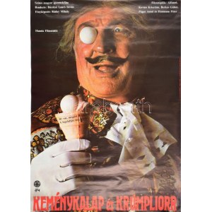 1978 Keménykalap és Krumpliorr, magyar filmplakát, rendezte: Bácskai Lauró István, főszereplők: Alfonzó...