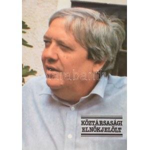 1990 Pozsgay Imre köztársasági elnökjelölt plakátja 58x78 cm