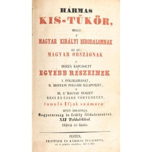 [Losontzi István]: Hármas Kis-Tükör...