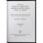 Iohannes Stirling: Lexikon nominum herbarum, arborum fruticumque linguae latinae. Volumen I-II. köt...