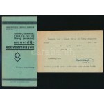 1903-1935 4 db cserkész levelezőlap és nyomtatvány