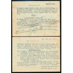 1929 A M. Cserkészszövetség 2 db meghívója, mindkettő olyan eseményre, ahol a faji kérdések...