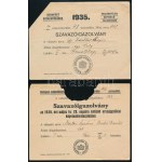 1931-1939 Szavazóigazolványok, 4 db