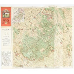 1928 Kirándulók térképe 15.: Vértes, 1:50000, Magyar Királyi Állami Térképészet, kis szakadásokkal, 63,5×76...